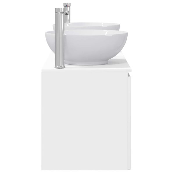 vidaXL Set kabinetov do kúpeľne 3 ks Biela 49,5 x 44,5 x 65 cm – Obrázok 7