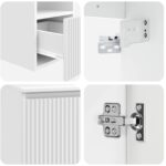 vidaXL Set kabinetov do kúpeľne 3 ks Biela 49,5 x 44,5 x 65 cm – Obrázok 9