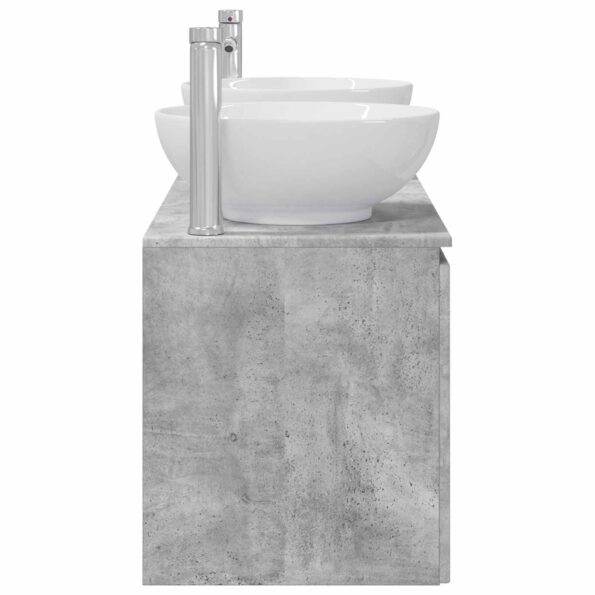 vidaXL Set kabinetov do kúpeľne 3 ks Betónovo sivá 49,5 x 44,5 x 65 cm – Obrázok 7