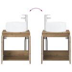 vidaXL Set kabinetov do kúpeľne 3 ks Dub artisan 49,5 x 44,5 x 66 cm – Obrázok 10