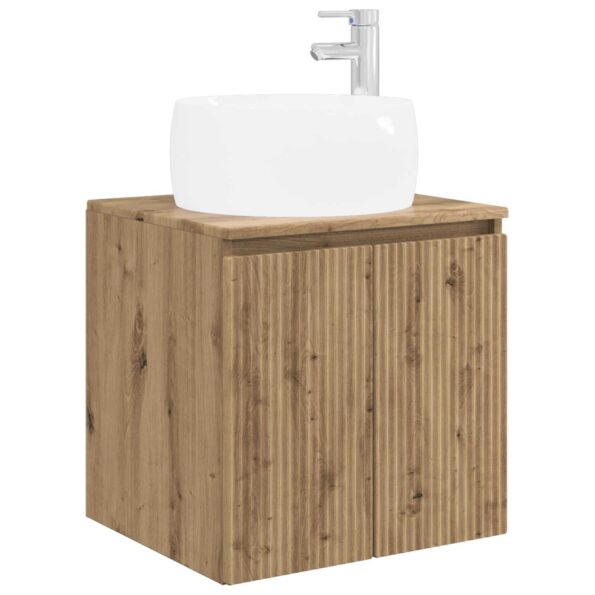 vidaXL Set kabinetov do kúpeľne 3 ks Dub artisan 49,5 x 44,5 x 66 cm – Obrázok 4