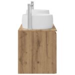 vidaXL Set kabinetov do kúpeľne 3 ks Dub artisan 49,5 x 44,5 x 66 cm – Obrázok 6