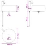 vidaXL Set kabinetov do kúpeľne 3 ks Čierna 49,5 x 44,5 x 66 cm – Obrázok 13