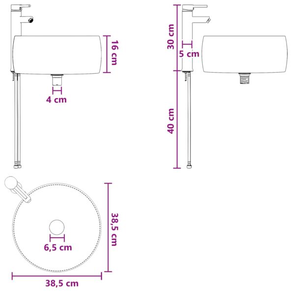 vidaXL Set kabinetov do kúpeľne 3 ks Čierna 49,5 x 44,5 x 66 cm – Obrázok 13