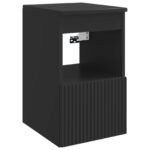 vidaXL Set kabinetov do kúpeľne 3 ks Čierna 49,5 x 44,5 x 66 cm – Obrázok 6