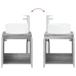 vidaXL Set kabinetov do kúpeľne 3 ks Sivý Sonoma 49,5 x 44,5 x 65,5 cm – Obrázok 10