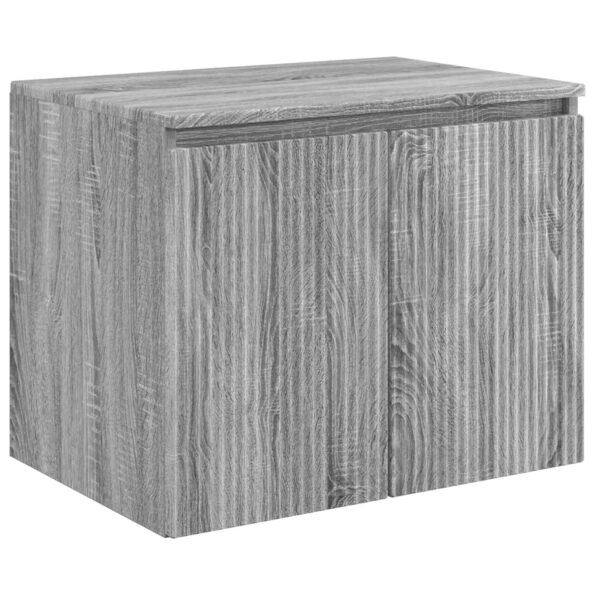 vidaXL Set kabinetov do kúpeľne 3 ks Sivý Sonoma 49,5 x 44,5 x 65,5 cm – Obrázok 5