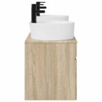 vidaXL Set kabinetov do kúpeľne 3 ks Dub sonoma 49 x 44,5 x 65 cm – Obrázok 6