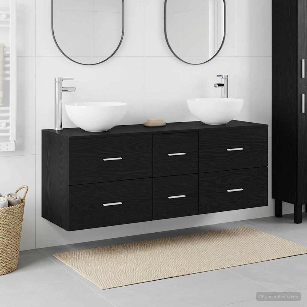 3405812_1.jpg vidaXL Set kabinetov do kúpeľne 3 ks Čierny dub 49,5 x 41 x 64,5 cm – Obrázok 1