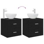 vidaXL Set kabinetov do kúpeľne 3 ks Čierny dub 49,5 x 41 x 64,5 cm – Obrázok 10