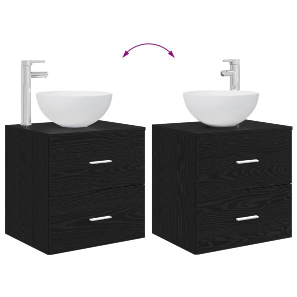 vidaXL Set kabinetov do kúpeľne 3 ks Čierny dub 49,5 x 41 x 64,5 cm – Obrázok 10