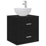 vidaXL Set kabinetov do kúpeľne 3 ks Čierny dub 49,5 x 41 x 64,5 cm – Obrázok 4