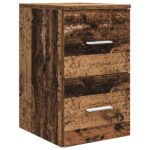 vidaXL Set kabinetov do kúpeľne 3 ks Staré drevo 49,5 x 41 x 64,5 cm – Obrázok 5