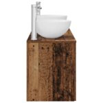 vidaXL Set kabinetov do kúpeľne 3 ks Staré drevo 49,5 x 41 x 64,5 cm – Obrázok 6