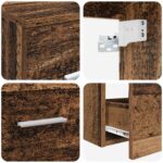 vidaXL Set kabinetov do kúpeľne 3 ks Staré drevo 49,5 x 41 x 64,5 cm – Obrázok 8