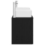 vidaXL Set kabinetov do kúpeľne 3 ks Čierna 49,5 x 41 x 63 cm – Obrázok 6
