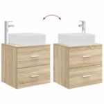 vidaXL Set kabinetov do kúpeľne 3 ks Dub sonoma 49,5 x 41 x 63 cm – Obrázok 10