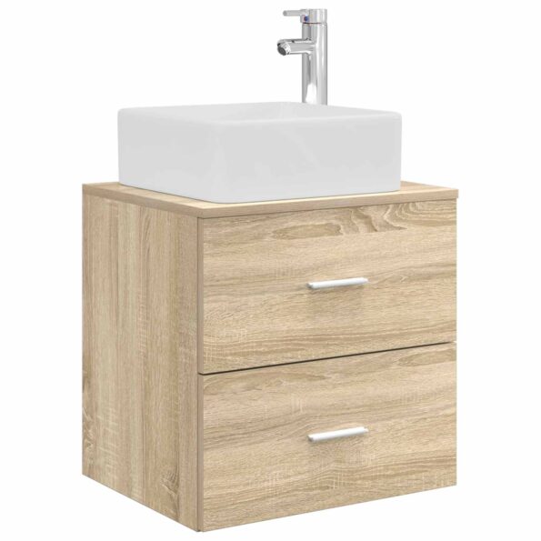 vidaXL Set kabinetov do kúpeľne 3 ks Dub sonoma 49,5 x 41 x 63 cm – Obrázok 4