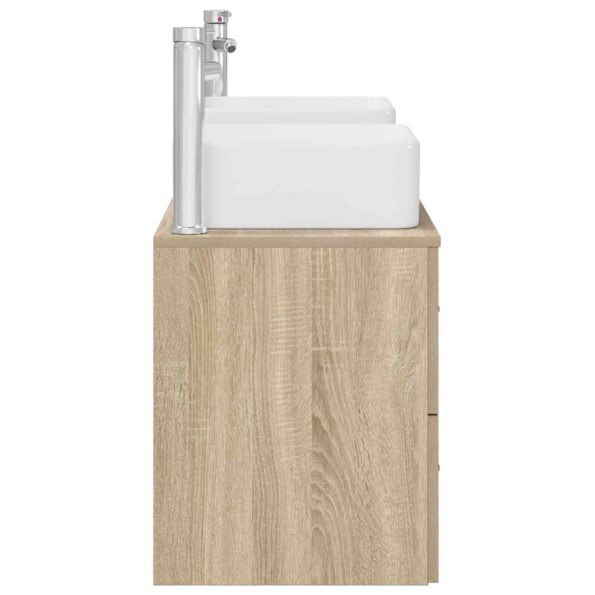 vidaXL Set kabinetov do kúpeľne 3 ks Dub sonoma 49,5 x 41 x 63 cm – Obrázok 6
