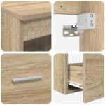 vidaXL Set kabinetov do kúpeľne 3 ks Dub sonoma 49,5 x 41 x 63 cm – Obrázok 8