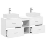 vidaXL Set kabinetov do kúpeľne 3 ks Biela 49,5 x 41 x 62,5 cm – Obrázok 4