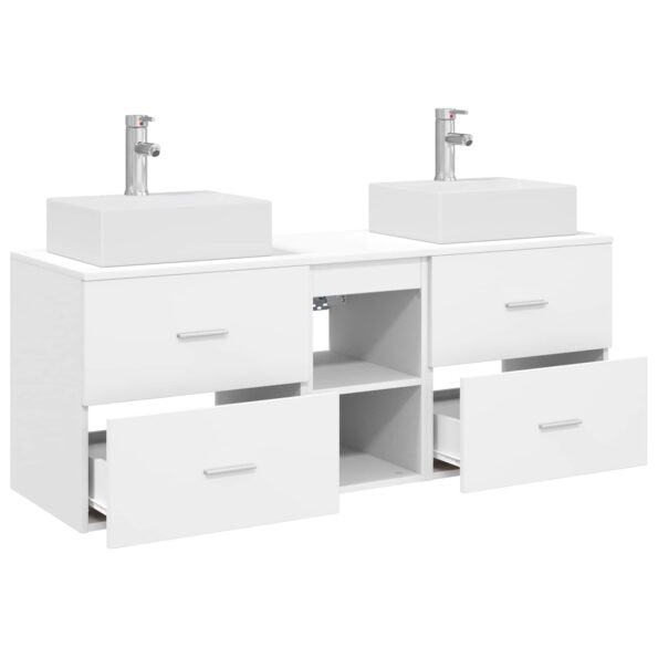 vidaXL Set kabinetov do kúpeľne 3 ks Biela 49,5 x 41 x 62,5 cm – Obrázok 4