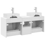 vidaXL Set kabinetov do kúpeľne 3 ks Biela 49,5 x 41 x 62,5 cm – Obrázok 8
