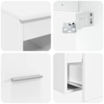 vidaXL Set kabinetov do kúpeľne 3 ks Biela 49,5 x 41 x 62,5 cm – Obrázok 9
