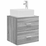 vidaXL Set kabinetov do kúpeľne 3 ks Sivý Sonoma 53 x 34,5 x 63 cm – Obrázok 5