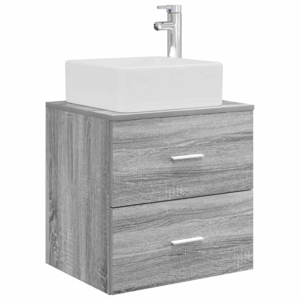 vidaXL Set kabinetov do kúpeľne 3 ks Sivý Sonoma 53 x 34,5 x 63 cm – Obrázok 5