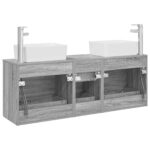 vidaXL Set kabinetov do kúpeľne 3 ks Sivý Sonoma 53 x 34,5 x 63 cm – Obrázok 7