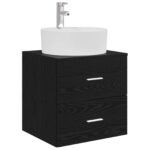 vidaXL Set kabinetov do kúpeľne 3 ks Čierna 62,5 x 44,5 x 50 cm – Obrázok 4