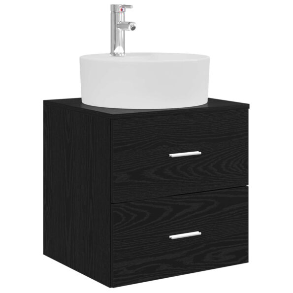 vidaXL Set kabinetov do kúpeľne 3 ks Čierna 62,5 x 44,5 x 50 cm – Obrázok 4