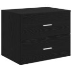vidaXL Set kabinetov do kúpeľne 3 ks Čierna 62,5 x 44,5 x 50 cm – Obrázok 5