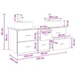 vidaXL Sada kúpeľňového nábytku 3 ks Biela 49,5 x 44,5 x 65 cm – Obrázok 10