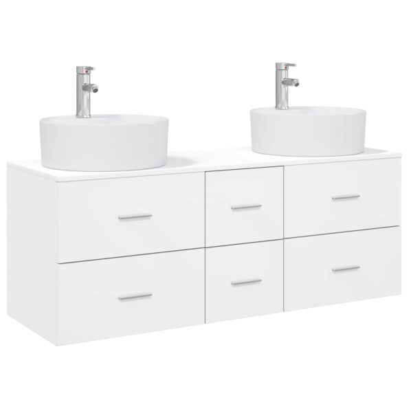 vidaXL Sada kúpeľňového nábytku 3 ks Biela 49,5 x 44,5 x 65 cm – Obrázok 2