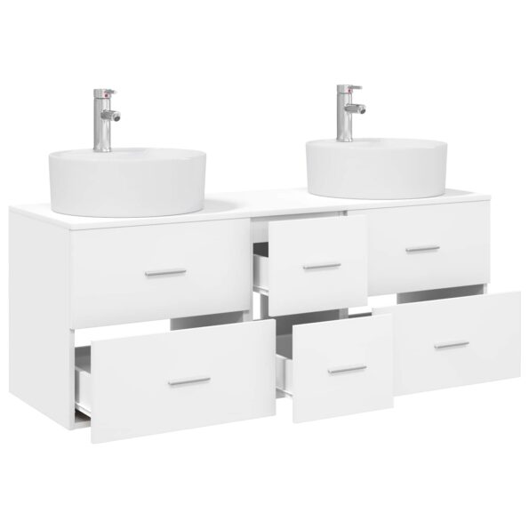 vidaXL Sada kúpeľňového nábytku 3 ks Biela 49,5 x 44,5 x 65 cm – Obrázok 3