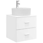 vidaXL Sada kúpeľňového nábytku 3 ks Biela 49,5 x 44,5 x 65 cm – Obrázok 4