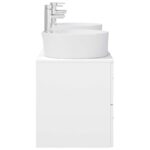 vidaXL Sada kúpeľňového nábytku 3 ks Biela 49,5 x 44,5 x 65 cm – Obrázok 6