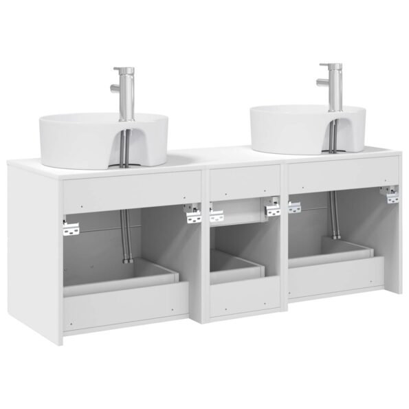 vidaXL Sada kúpeľňového nábytku 3 ks Biela 49,5 x 44,5 x 65 cm – Obrázok 7