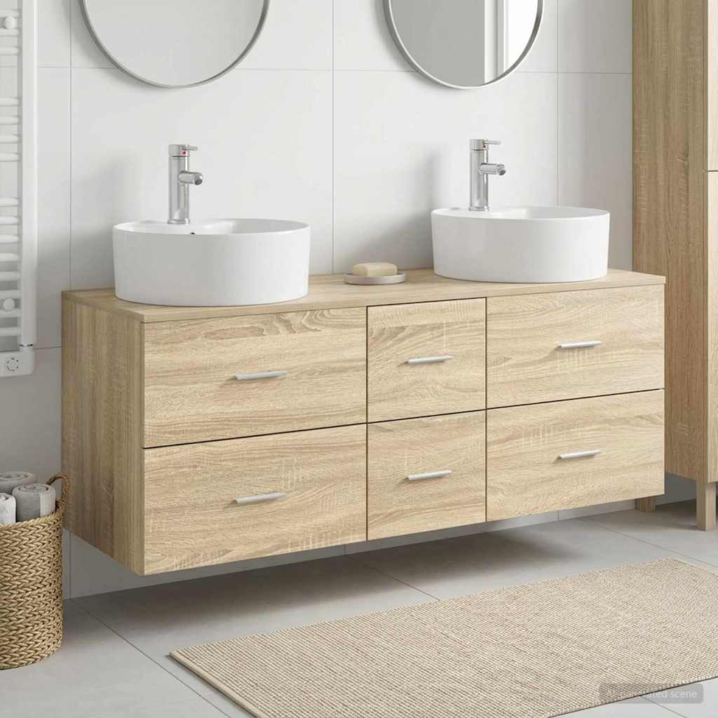 3405885_1.jpg vidaXL Sada kúpeľňového nábytku 3 ks Dub sonoma 49,5 x 44,5 x 65 cm – Obrázok 1