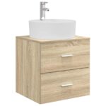 vidaXL Sada kúpeľňového nábytku 3 ks Dub sonoma 49,5 x 44,5 x 65 cm – Obrázok 4