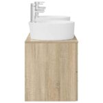 vidaXL Sada kúpeľňového nábytku 3 ks Dub sonoma 49,5 x 44,5 x 65 cm – Obrázok 6