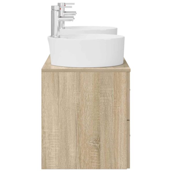 vidaXL Sada kúpeľňového nábytku 3 ks Dub sonoma 49,5 x 44,5 x 65 cm – Obrázok 6