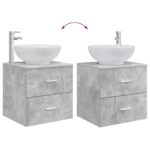 vidaXL Sada kúpeľňového nábytku 3 ks Betónovo sivá 49,5 x 44,5 x 65 cm – Obrázok 10