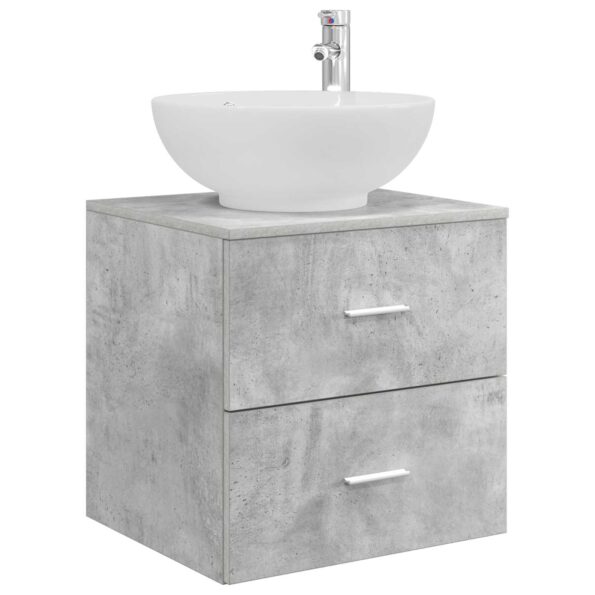 vidaXL Sada kúpeľňového nábytku 3 ks Betónovo sivá 49,5 x 44,5 x 65 cm – Obrázok 4