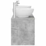 vidaXL Sada kúpeľňového nábytku 3 ks Betónovo sivá 49,5 x 44,5 x 65 cm – Obrázok 6