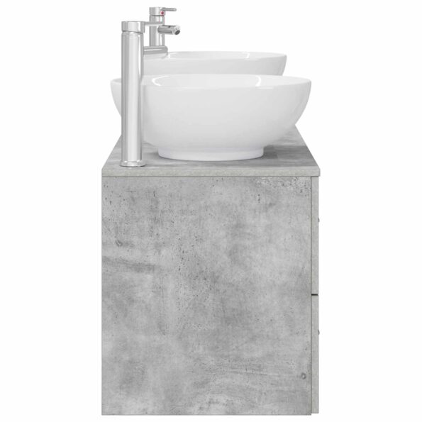 vidaXL Sada kúpeľňového nábytku 3 ks Betónovo sivá 49,5 x 44,5 x 65 cm – Obrázok 6