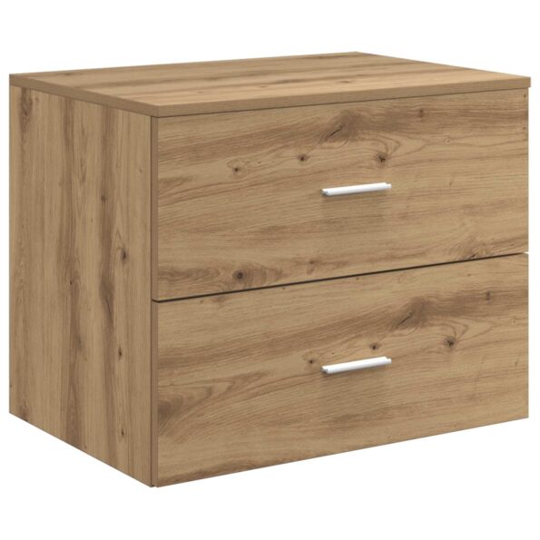 vidaXL Sada kúpeľňového nábytku 3 ks Dub artisan 49,5 x 44,5 x 65 cm – Obrázok 5