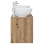 vidaXL Sada kúpeľňového nábytku 3 ks Dub artisan 49,5 x 44,5 x 65 cm – Obrázok 6